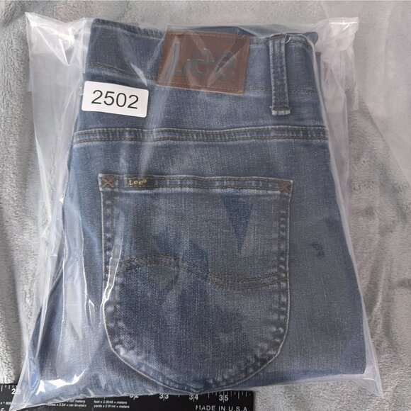 Lee Straight Leg Jeans Mens Size 32X32 Extreme Motion Slim Fit 102018456 Blue - Picture 12 of 12